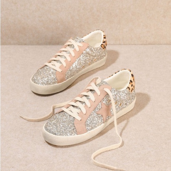 SKYLAR LIGHT GOLD SNEAKER - Picture 2 of 4
